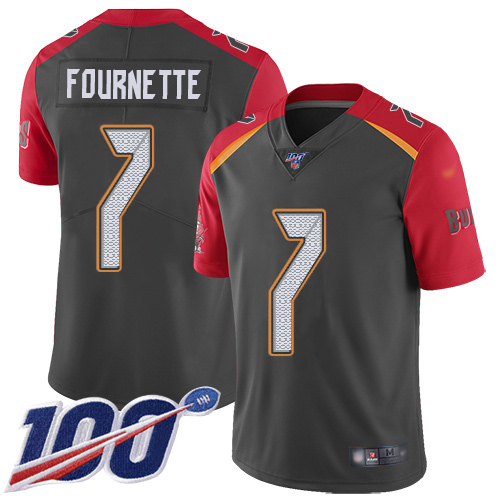 Buccaneers #7 Leonard Fournette Gray Youth Stitched Limited Inverted Legend 100th Season Jersey