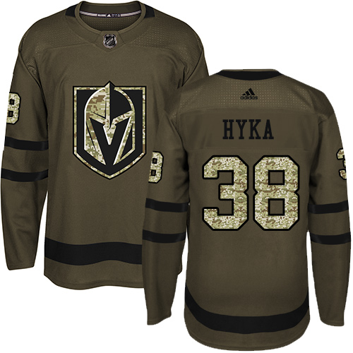 Adidas Golden Vegas Golden Knights #38 Tomas Hyka Green Salute to Service Stitched Jersey Men's