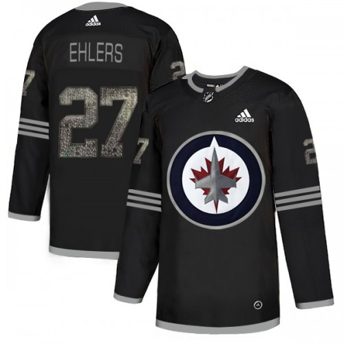 Adidas Winnipeg Jets #27 Nikolaj Ehlers Black Authentic Classic Stitched Jersey Men's