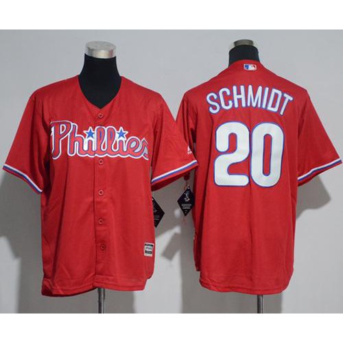 Philadelphia Phillies #20 Mike Schmidt Red Cool Base Stitched Youth Jersey Youth