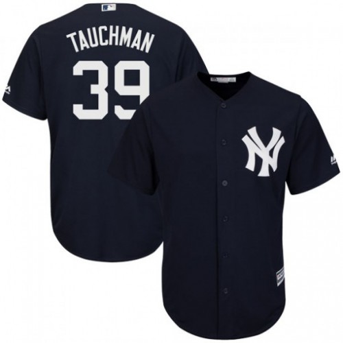 New York Yankees #39 Mike Tauchman Navy Blue New Cool Base Stitched Youth Jersey Youth