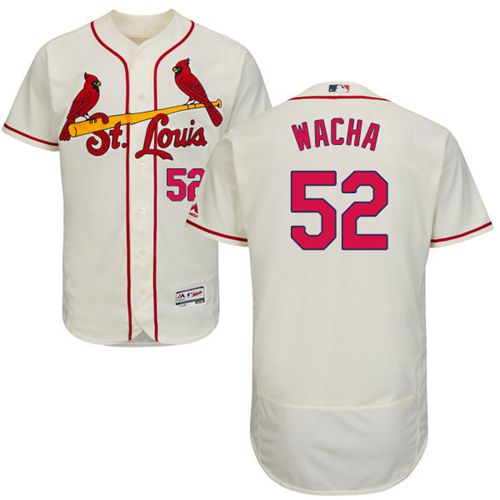 St.Louis Cardinals #52 Michael Wacha Cream Flexbase Authentic Collection Stitched Jersey Men's