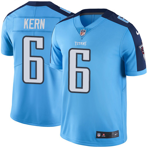 Tennessee Titans #6 Brett Kern Light Blue Men's Stitched Limited Rush Jersey Men's