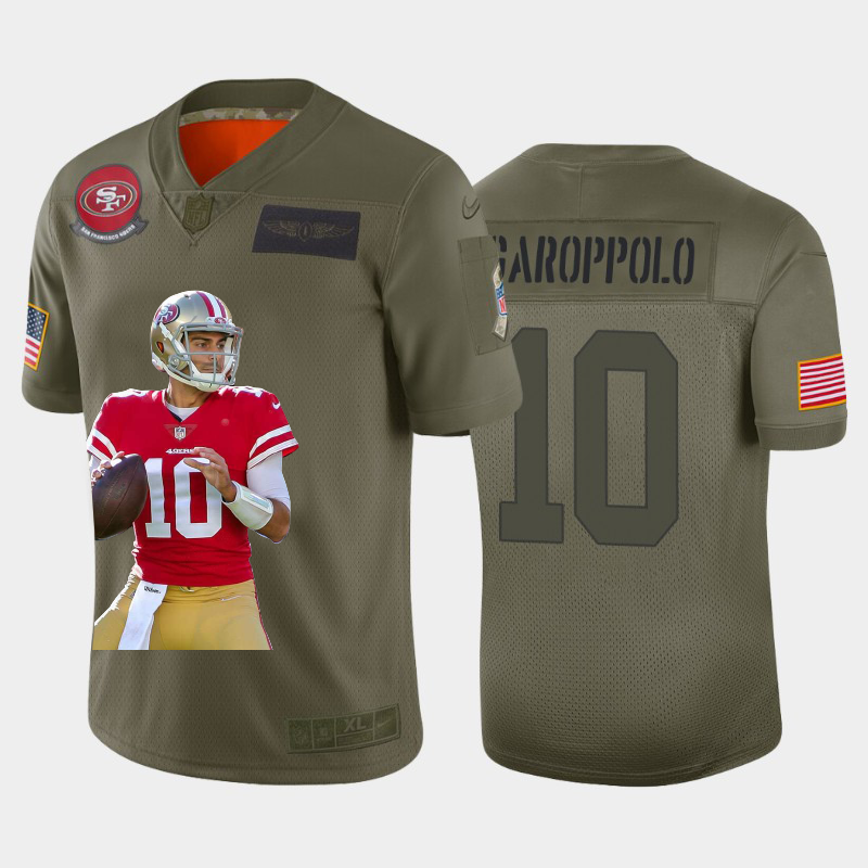 San Francisco 49ers #10 Jimmy Garoppolo Team Hero 4 Vapor Limited Jersey Camo