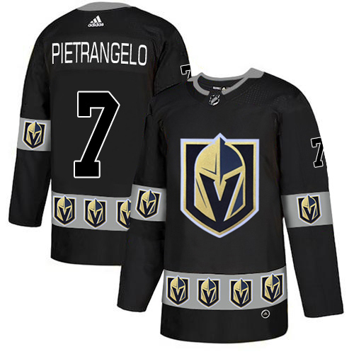 Adidas Golden Knights #7 Alex Pietrangelo Black Authentic Team Logo Fashion Stitched Youth Jersey