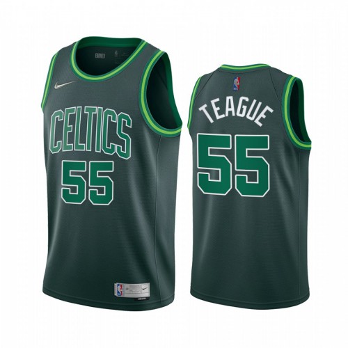 Boston Boston Celtics #55 Jeff Teague Green Youth Swingman 2020-21 Earned Edition Jersey Youth