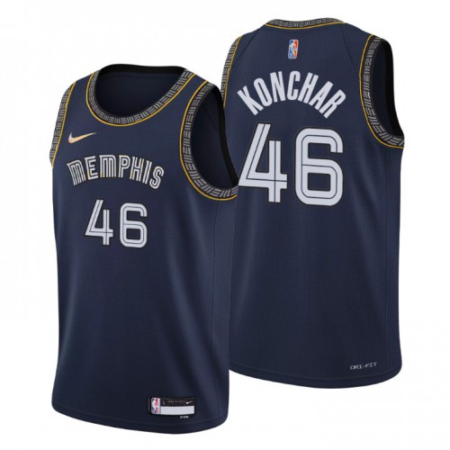 Memphis Memphis Grizzlies #46 John Konchar Mens Navy 2021/22 Swingman Jersey - City Edition Mens