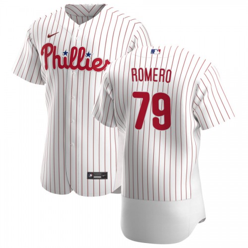 Philadelphia Philadelphia Phillies #79 JoJo Romero Men's White Home 2020 Authentic Player Jersey Men's