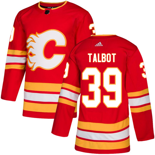 Adidas Calgary Flames #39 Cam Talbot Red Alternate Authentic Stitched Youth Jersey Youth