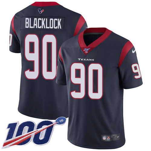 Houston Texans #90 Ross Blacklock Navy Blue Team Color Men's Stitched 100th Season Vapor Untouchable Limited Jersey Men's