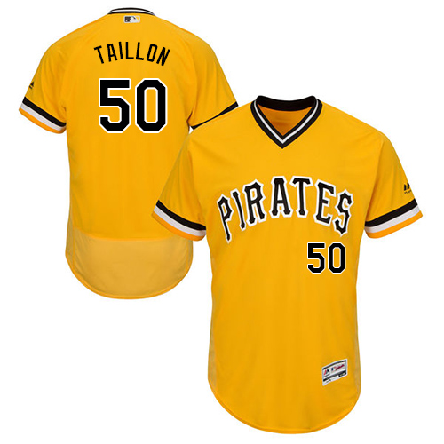 Pittsburgh Pirates #50 Jameson Taillon Gold Flexbase Authentic Collection Stitched Jersey Men's