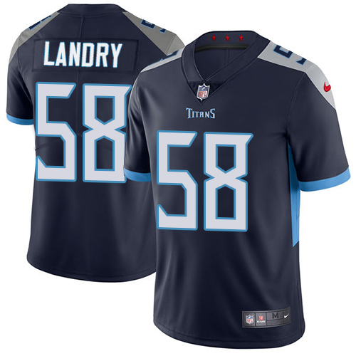 Tennessee Titans #58 Harold Landry Navy Blue Team Color Men's Stitched Vapor Untouchable Limited Jersey Men's
