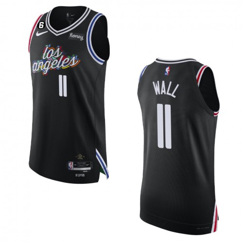 Los Angeles Los Angeles Clippers #11 John Wall Black 2022-23 Authentic Jersey - City Edition Mens