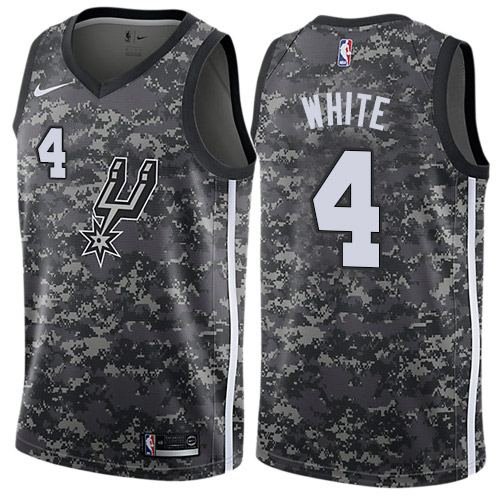 San Antonio Spurs #4 Derrick White Black Youth Swingman City Edition 2018/19 Jersey Youth