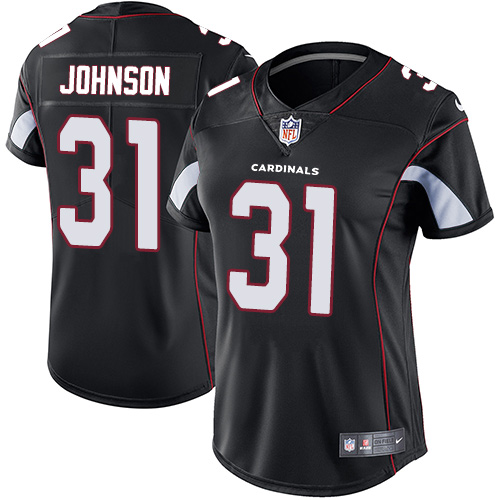 Arizona Cardinals #31 David Johnson Black Alternate Women's Stitched Vapor Untouchable Limited Jersey Womens