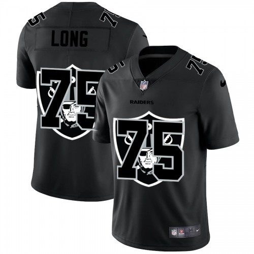 Las Vegas Las Vegas Raiders #75 Howie Long Men's Team Logo Dual Overlap Limited Jersey Black Men's