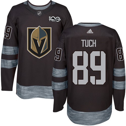 Adidas Golden Vegas Golden Knights #89 Alex Tuch Black 1917-2017 100th Anniversary Stitched Jersey Men's