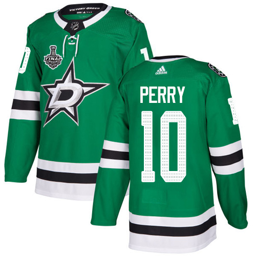Adidas Dallas Stars #10 Corey Perry Green Home Authentic Youth 2020 Stanley Cup Final Stitched Jersey Youth