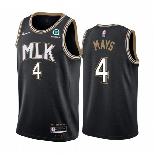 Atlanta Hawks #4 Skylar Mays Black Swingman 2020-21 City Edition Jersey Mens