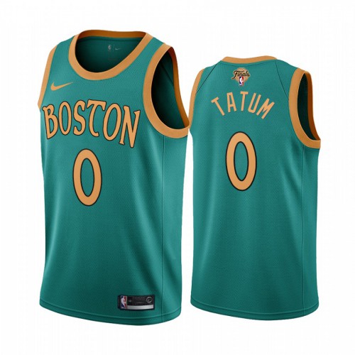Boston Celtics #0 Jayson Tatum Green 2022 Finals City Edition Jersey Mens