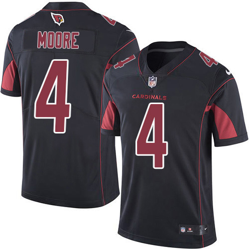 Cardinals #4 Rondale Moore Black Men's Stitched Limited Rush Jersey