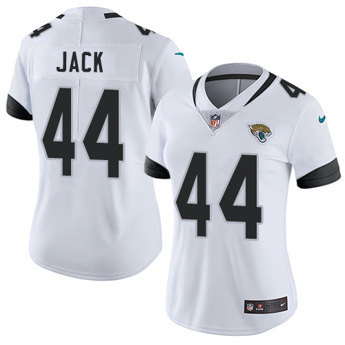 Jacksonville Jaguars #44 Myles Jack White Women's Stitched Vapor Untouchable Limited Jersey Womens