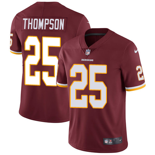 Washington Commanders #25 Chris Thompson Burgundy Red Team Color Men's Stitched Vapor Untouchable Limited Jersey Men's