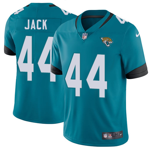 Jacksonville Jaguars #44 Myles Jack Teal Green Alternate Men's Stitched Vapor Untouchable Limited Jersey Men's