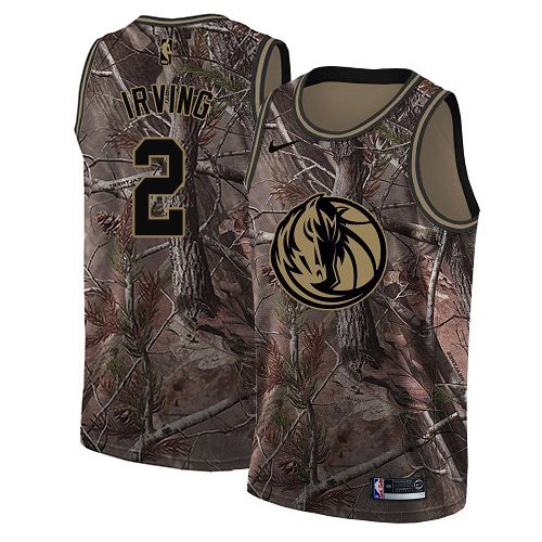 Mavericks #2 Kyrie Irving Camo Swingman Realtree Collection Jersey