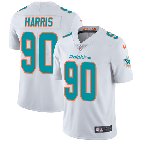 Miami Dolphins #90 Charles Harris White Youth Stitched Vapor Untouchable Limited Jersey Youth