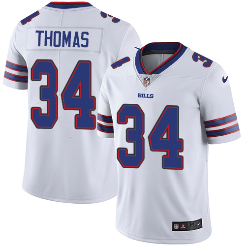 Buffalo Bills #34 Thurman Thomas White Youth Stitched Vapor Untouchable Limited Jersey Youth