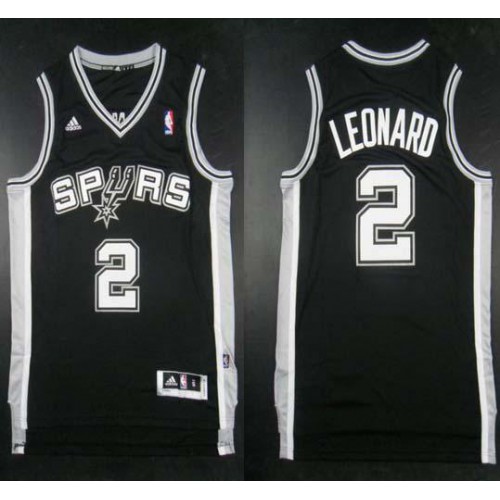 Revolution 30 San Antonio Spurs #2 Kawhi Leonard Black Stitched Jersey Mens