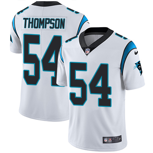 Carolina Panthers #54 Shaq Thompson White Men's Stitched Vapor Untouchable Limited Jersey Men's