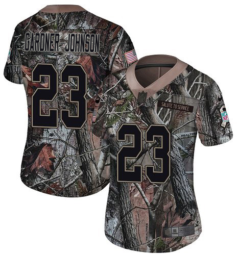Eagles #23 C.J. Gardner-Johnson Camo Women's Stitched Limited Rush Realtree Jersey