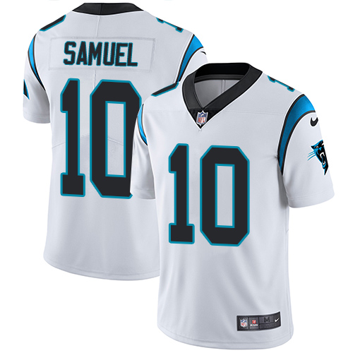 Carolina Panthers #10 Curtis Samuel White Men's Stitched Vapor Untouchable Limited Jersey Men's