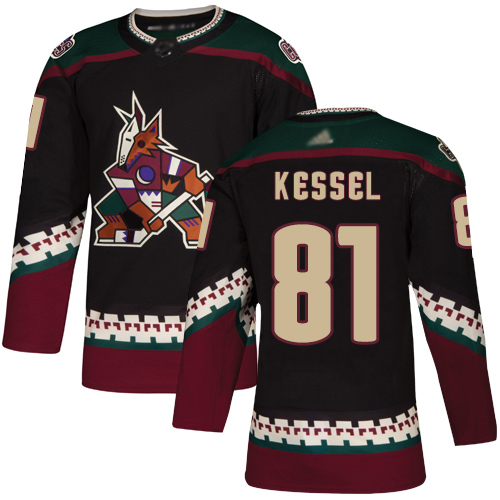 Adidas Arizona Coyotes #81 Phil Kessel Black Alternate Authentic Stitched Youth Jersey Youth