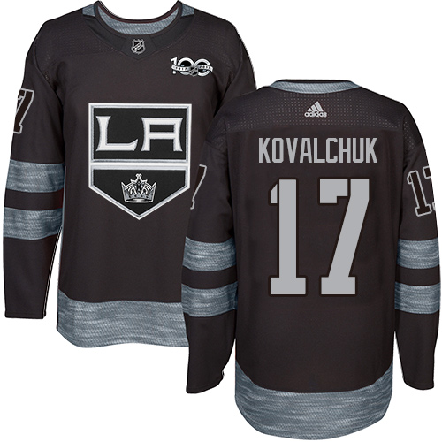 Adidas Los Angeles Kings #17 Ilya Kovalchuk Black 1917-2017 100th Anniversary Stitched Jersey Men's