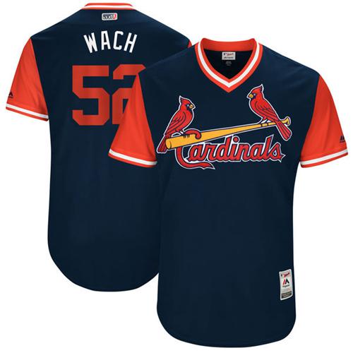 St.Louis Cardinals #52 Michael Wacha Navy 
