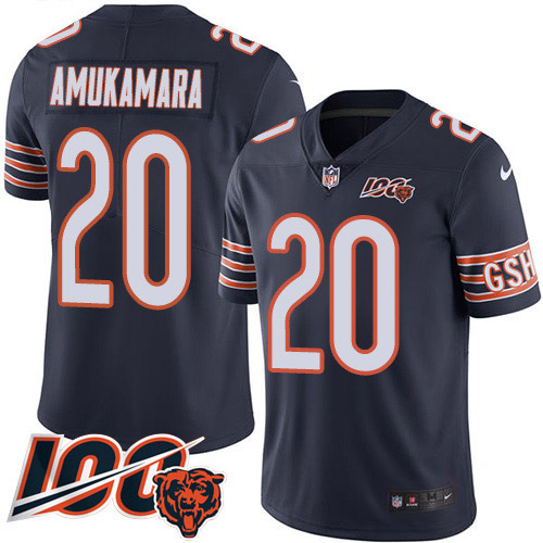 Chicago Bears #20 Prince Amukamara Navy Blue Team Color Youth 100th Season Stitched Vapor Untouchable Limited Jersey Youth
