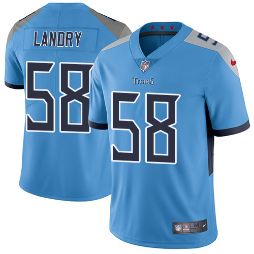 Tennessee Titans #58 Harold Landry Light Blue Alternate Men's Stitched Vapor Untouchable Limited Jersey Men's
