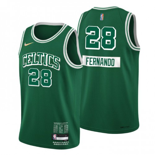 Boston Boston Celtics #28 Bruno Fernando Mens Green 2021/22 Swingman Jersey - City Edition Mens