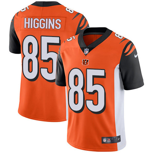 Bengals #85 Tee Higgins Orange Alternate Youth Stitched Vapor Untouchable Limited Jersey