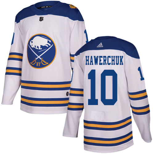 Adidas Buffalo Sabres #10 Dale Hawerchuk White Authentic 2018 Winter Classic Stitched Jersey Men's