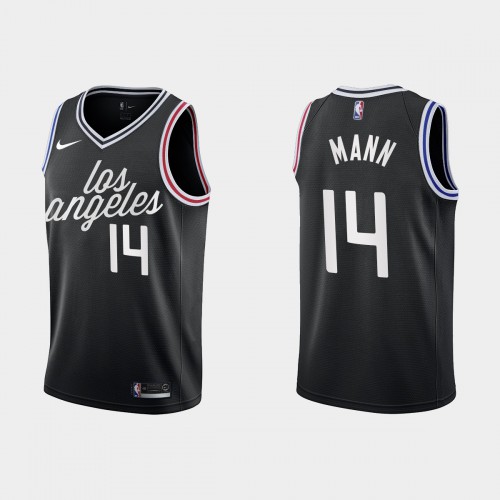 Los Angeles Los Angeles Clippers #14 Terance Mann Mens Black 2022-23 Jersey - City Edition Mens