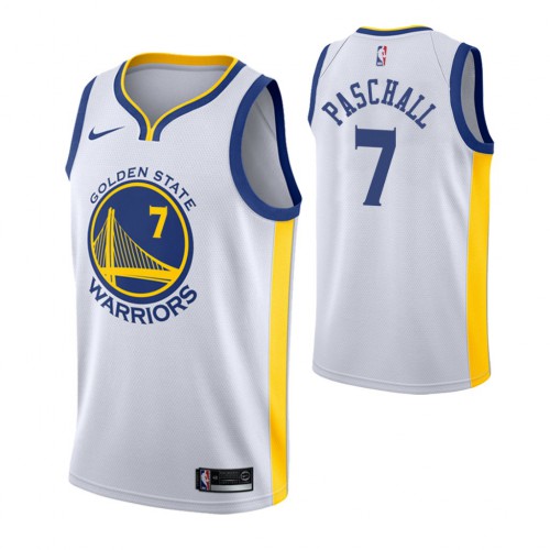 Golden State Warriors #7 Eric Paschall Association Edition White Jersey Mens