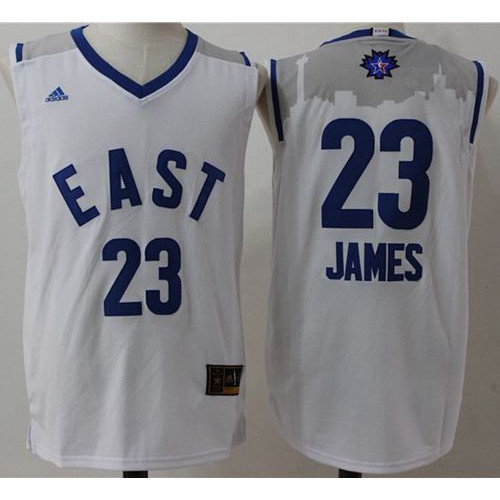 Cleveland Cavaliers #23 LeBron James White 2016 All-Star Stitched Jersey Mens