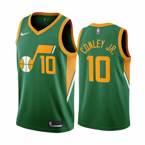 Utah Utah Jazz #10 Mike Conley Green Youth Swingman 2020-21 Earned Edition Jersey Youth