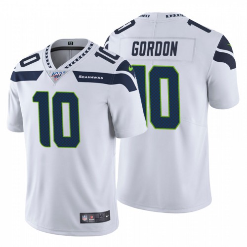 Seattle Seahawks #10 Josh Gordon White Men's Vapor Untouchable Limited 100 Jersey Men's