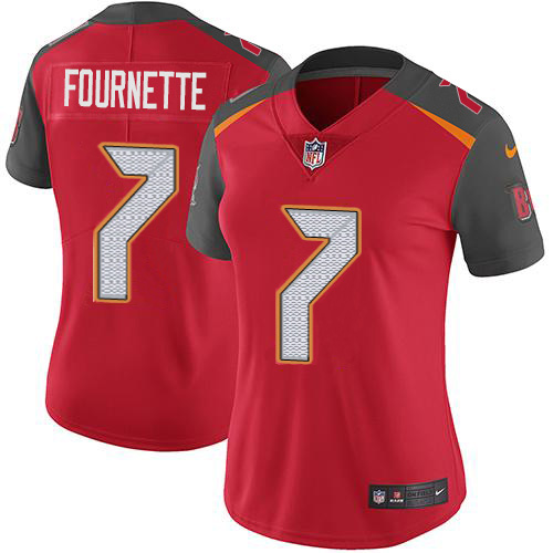 Tampa Bay Buccaneers #7 Leonard Fournette Red Team Color Women's Stitched Vapor Untouchable Limited Jersey