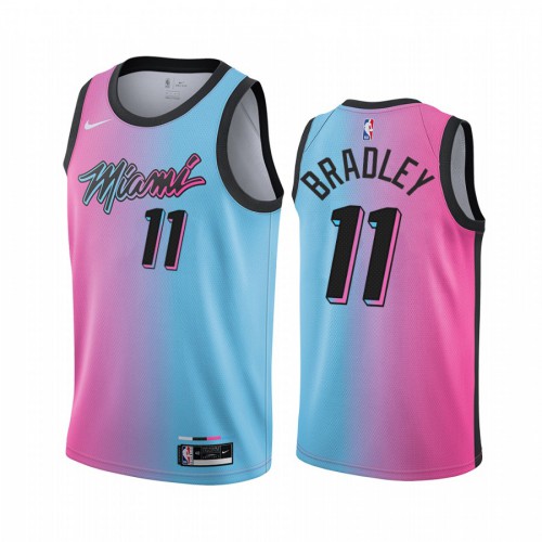 Miami Heat #11 Avery Bradley Blue Pink Womens Swingman 2020-21 City Edition Jersey Womens